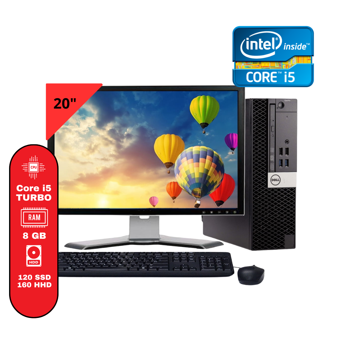 PC ESCRITORIO CORE I5 | 8GB RAM | 120 SSD | 160 HDD